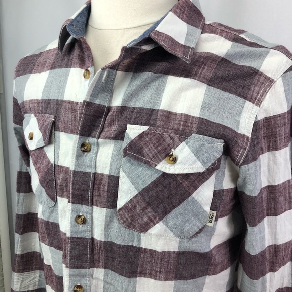 Vans tailored fit buttoned casual cotton shirt SzM